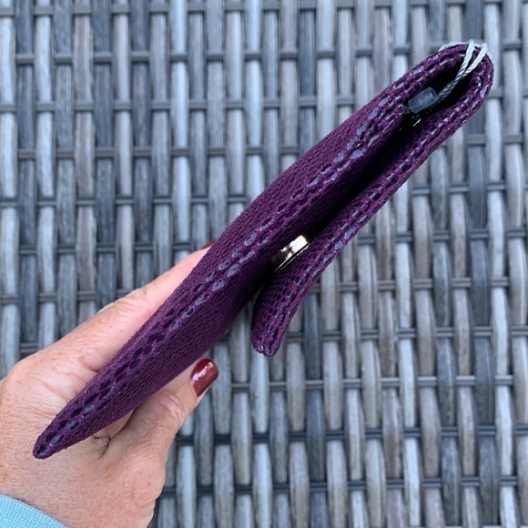 MIZTIQUE Convertible Snakeskin Handbag/Clutch - Plum - Picture 9 of 16